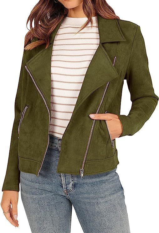 Fashion Deerskin Velvet Motorcycle Jacket Zipper Pocket Short Coat
