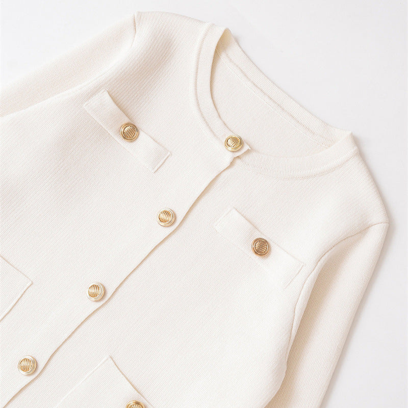 Women's Fashionable All-matching Simple Knitting Coat
