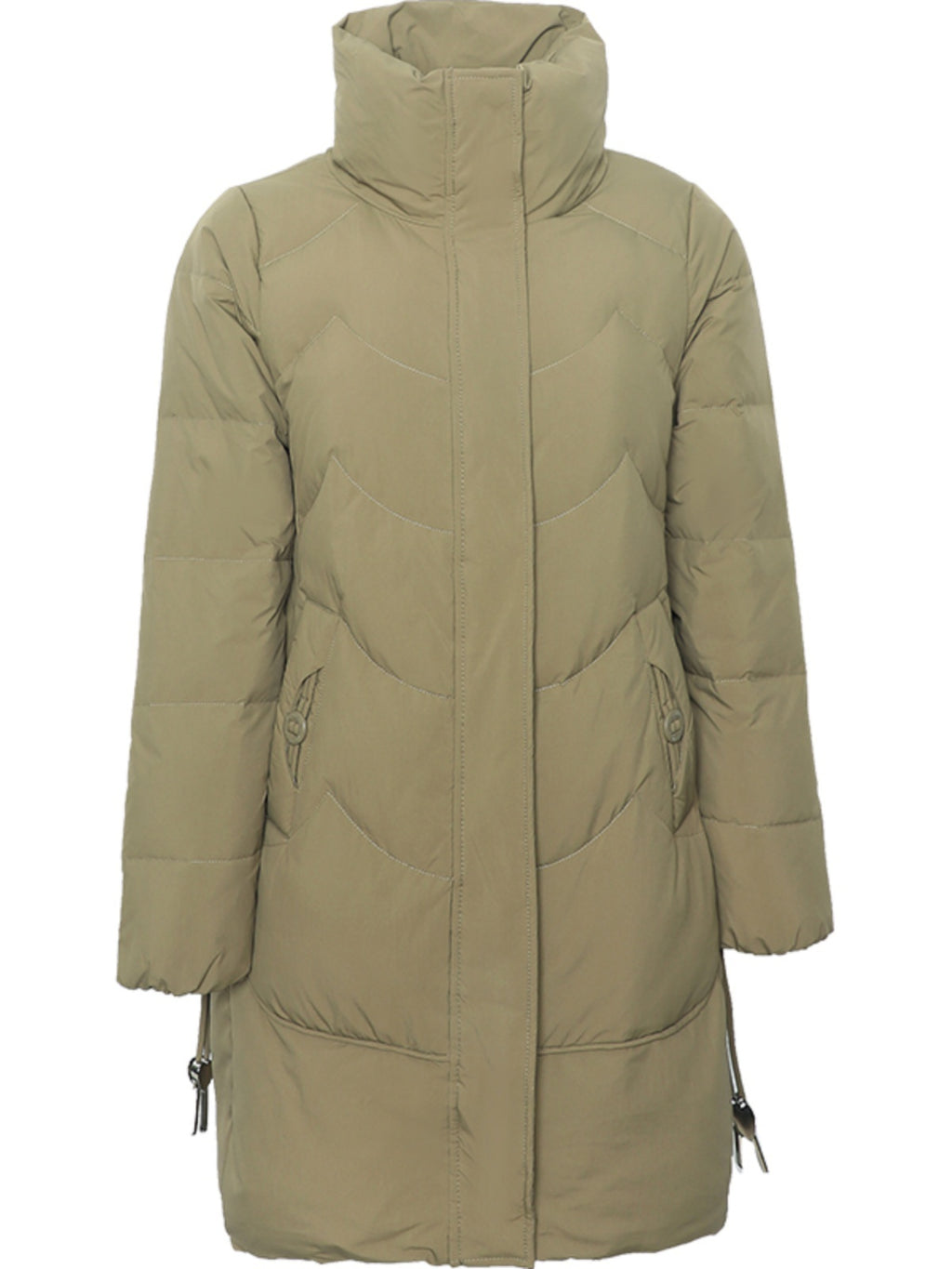 Loose Mid-length High Collar Warm Cotton Coat Jacket