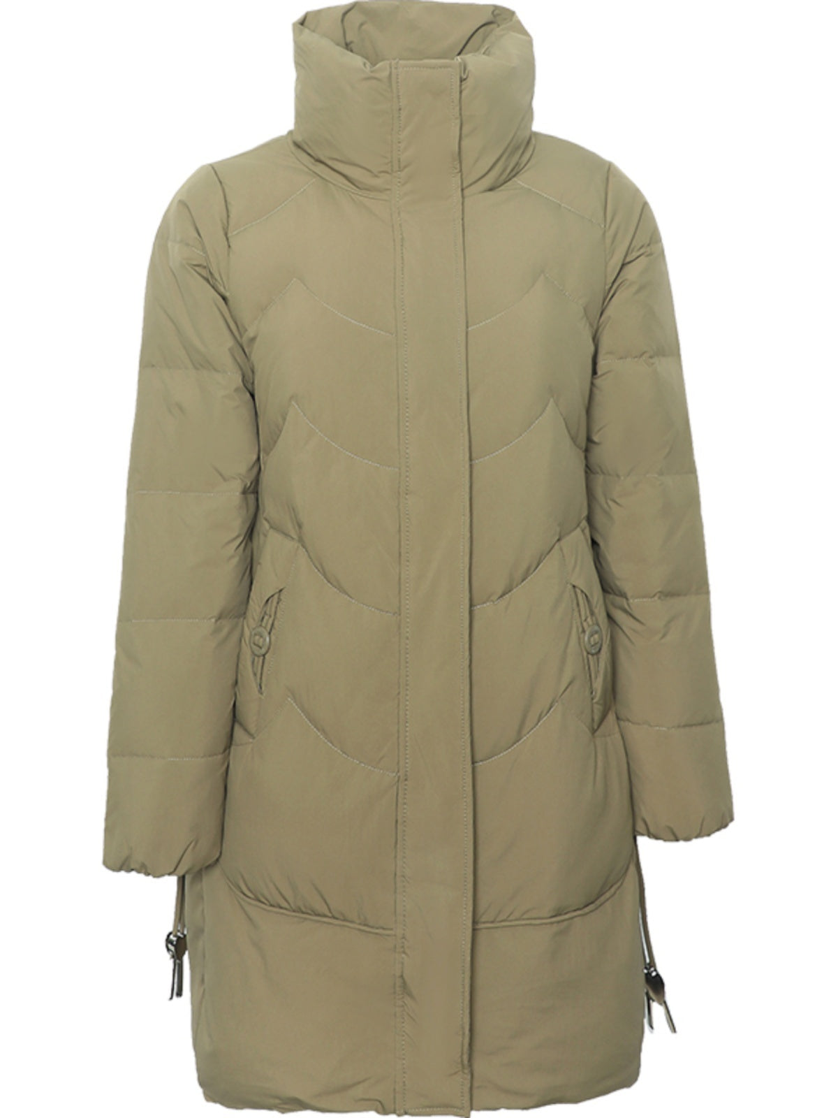 Loose Mid-length High Collar Warm Cotton Coat Jacket